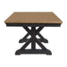 Montrose - Dining Table With 20" Leaf - Espresso And Brown - Stylish Home Furniture