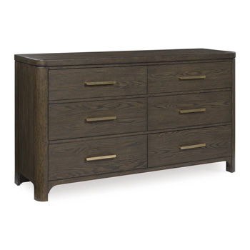 Radkin - Dresser - Burnished Brown - Stylish Home Furniture