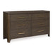 Radkin - Dresser - Burnished Brown - Stylish Home Furniture