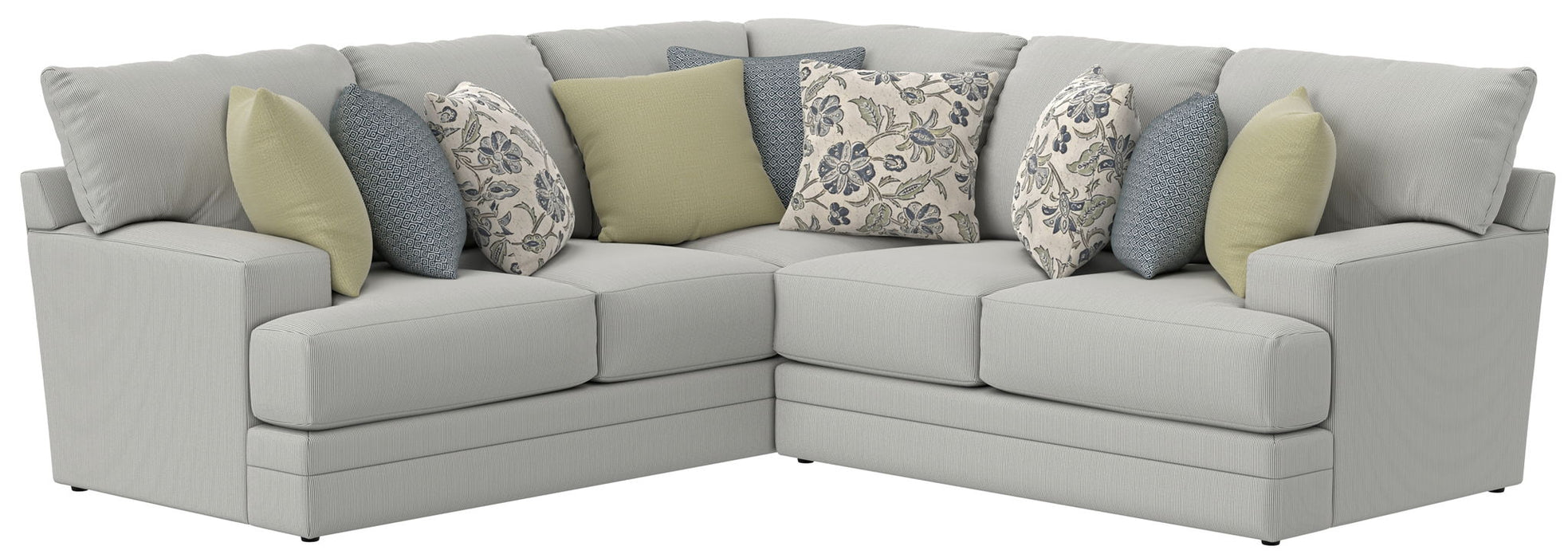 Stockbridge - Sectional With Comfort Coil Seating And 9 Accent Pillows Included - Stylish Home Furniture