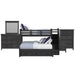 Hampton Kids - Bunk With Staircase And Trundle Bedroom Set - Stylish Home Furniture