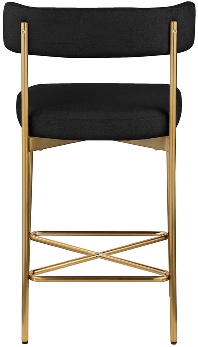 Rivage - Durable Stool With Gold Frame (Set of 2)