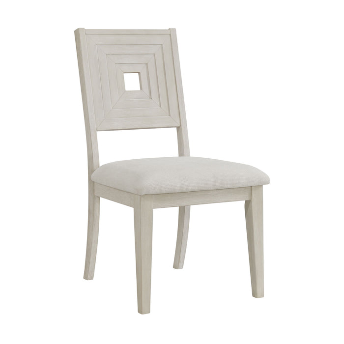 Avalanche - Dining Side Chair (Set of 2) - Antique White - Stylish Home Furniture