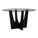 Oregon - Round Table With Glass Top - Stylish Home Furniture