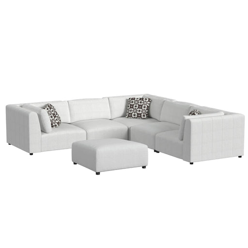 Zandara - 5 Piece Modular Set Sectional With Ottoman - Beige - Stylish Home Furniture
