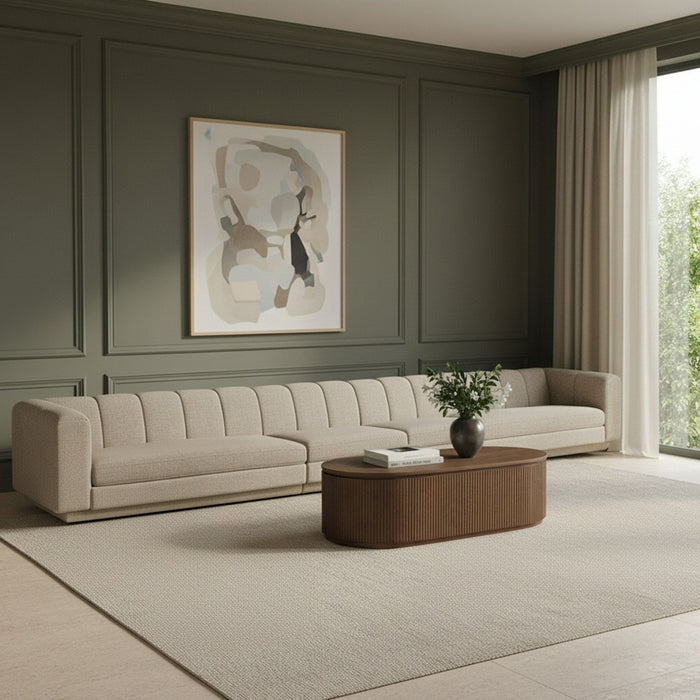 Modari - Sectional - Beige - Stylish Home Furniture