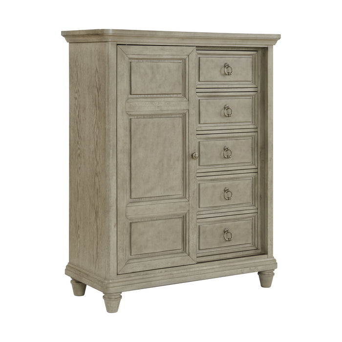 Whit-Ash - Panel Bedroom Set With Door Chest - Stylish Home Furniture