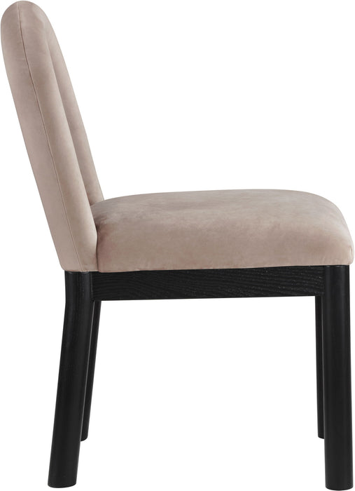 Conrad - Velvet Dining Chair With Black Legs
