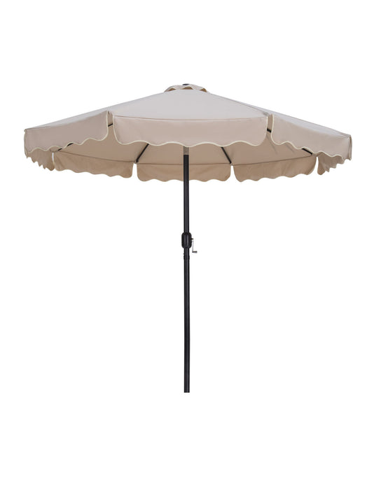 Amalfi - Aluminum Patio Umbrella - Light Brown Base / Black Pole - Stylish Home Furniture