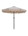 Amalfi - Aluminum Patio Umbrella - Light Brown Base / Black Pole - Stylish Home Furniture