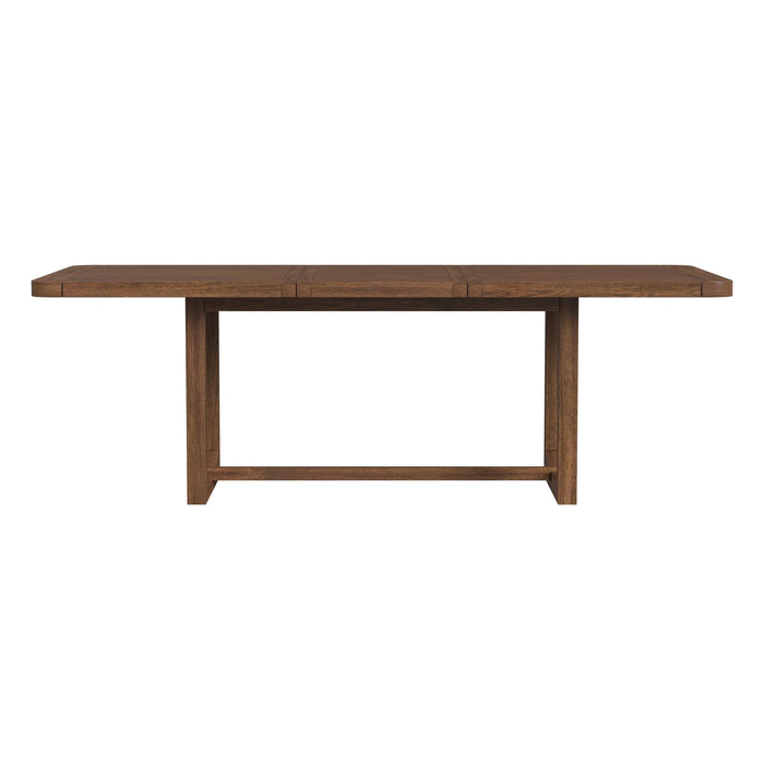 Glinda - Dining Table With 18" Leaf - Brown - Stylish Home Furniture