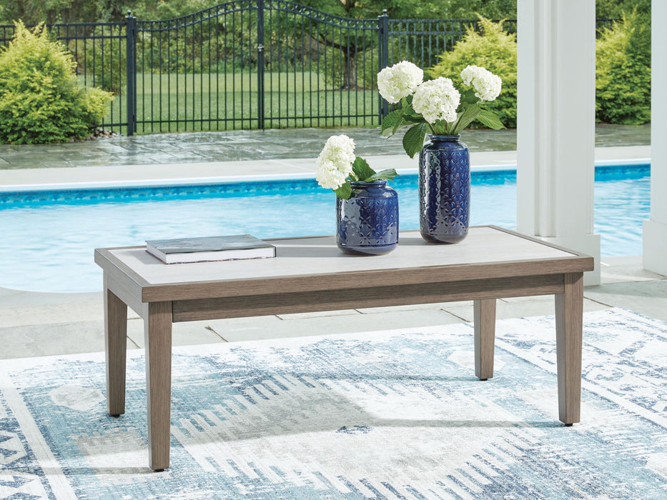 Rainier Ranch - Rectangular Cocktail Table - Brown / Beige - Stylish Home Furniture