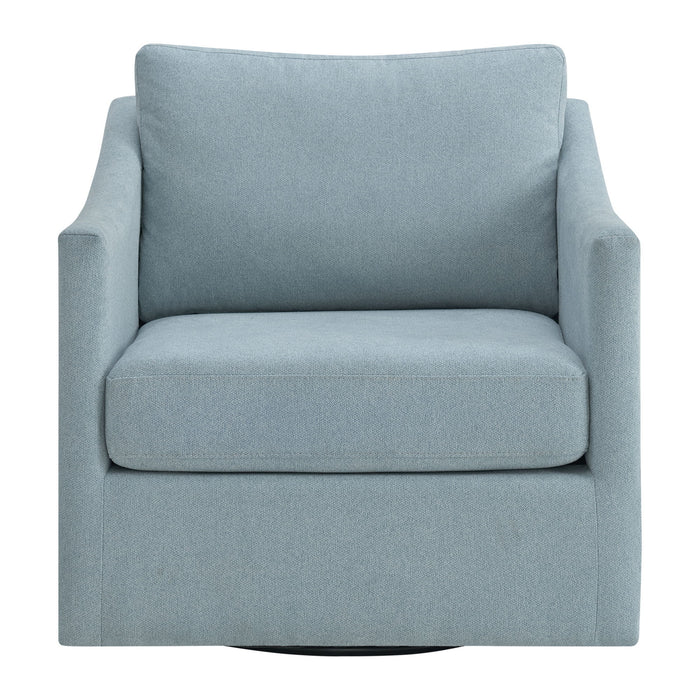 Acacia - Swivel Chair - Freya Light Blue - Stylish Home Furniture