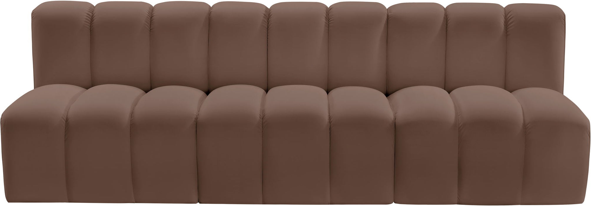 Arc - Faux Leather 3 Seats Modular Sofa