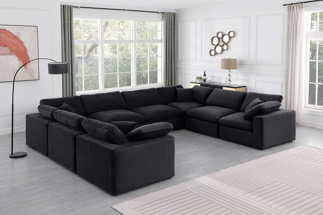 Comfy - 8 Piece Velvet Modular Sectional