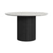 Sylvie - Round Dining Table With Faux Marble Top - Stylish Home Furniture