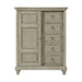 Whit-Ash - 5-Drawer Door Chest - Light Gray - Stylish Home Furniture