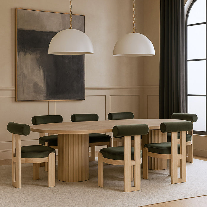 Arienzo - Performance Fabric Upholstered Dining Chair (Set of 2) - Natural Base