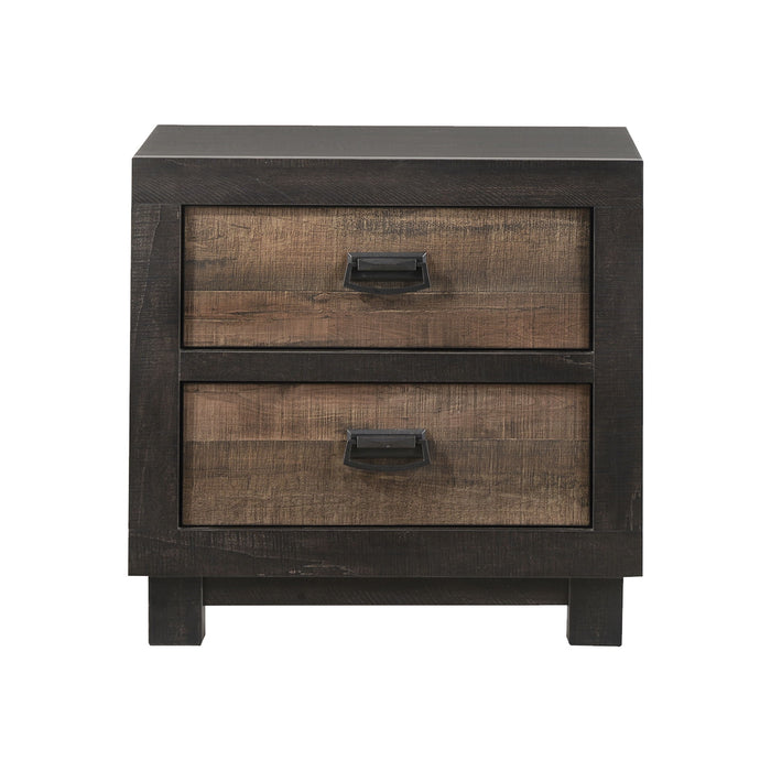 Harlington - 2-Drawer Nightstand - Dark Chocolate - Stylish Home Furniture