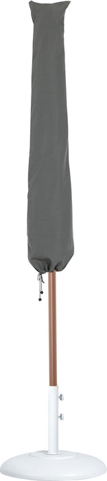 Amalfi - Patio Umbrella - White Base / Light Brown Pole