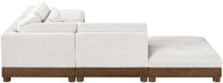 Turin - Chenille Fabric Upholstered Modular Sectional - Cream - Stylish Home Furniture