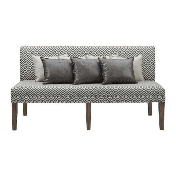 Gramercy - Upholstered Dining Settee - Dark Brown - Stylish Home Furniture