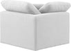 Indulge - Linen Corner Chair - White - Stylish Home Furniture