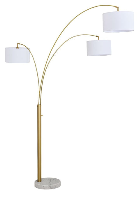 Valo - Metal Arc Lamp - Gold Finish - Stylish Home Furniture