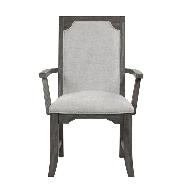 Lisbon - Dining Arm Chair (Set of 2) - Gray