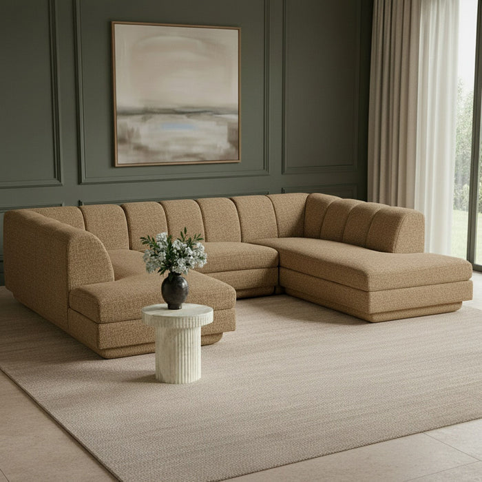 Modari - Sectional - Brown - Stylish Home Furniture
