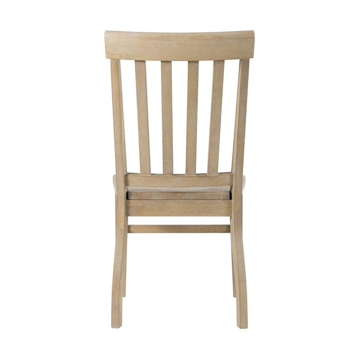 Lakeview - Slat Back Side Chair (Set of 2) - Natural Finish - Stylish Home Furniture