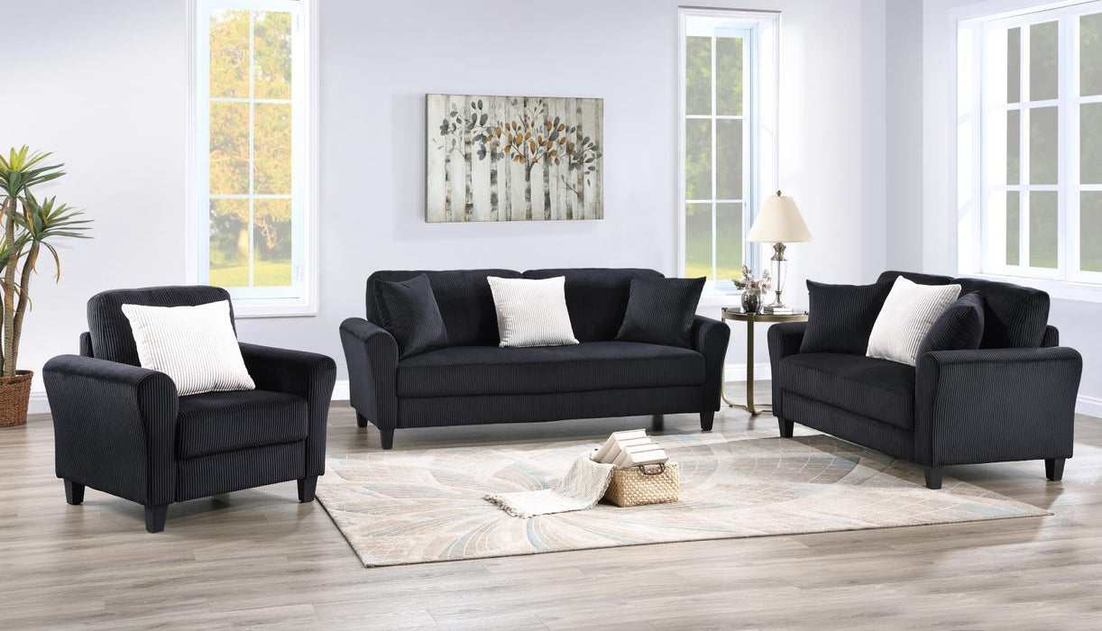 U442 - Loveseat - Black