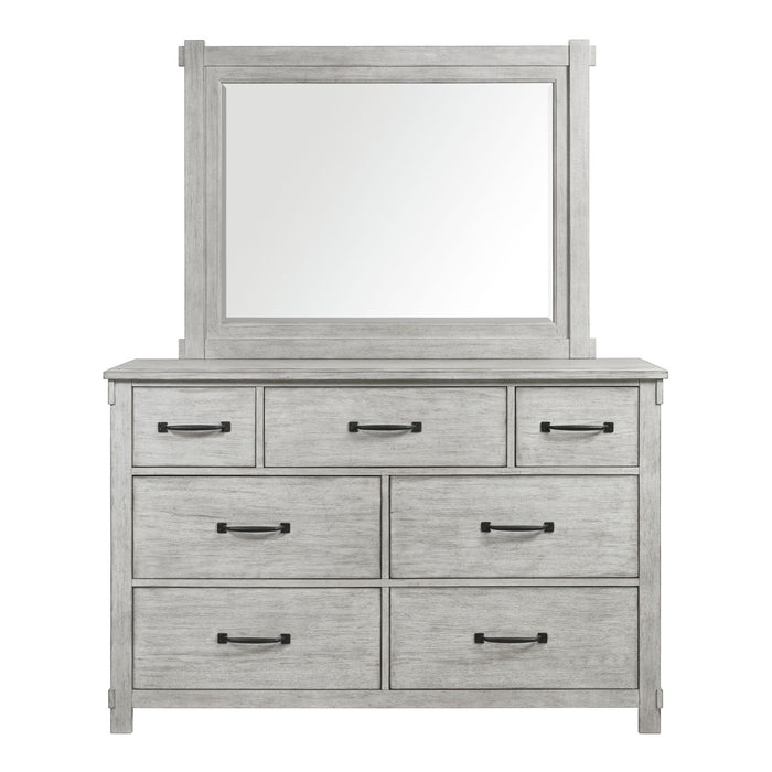 Scott - 7-Drawer Dresser With Mirror Set - Stylish Home Furniture