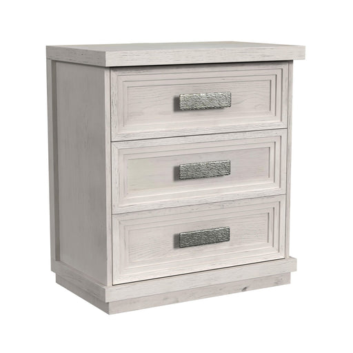 Avalanche - 3-Drawer Nightstand With USB - Antique White - Stylish Home Furniture
