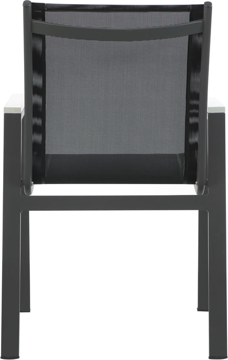 Nizuc - Outdoor Patio Dining Arm Chair With Gray Frame (Set of 2)