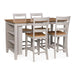 Harperfeld - Dining Room Counter Table Set (Set of 5) - Natural / Gray - Stylish Home Furniture