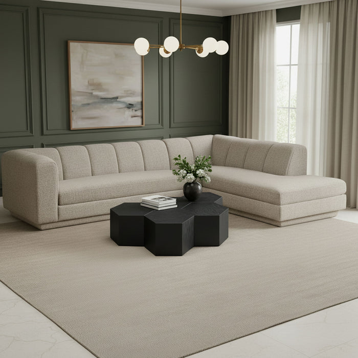 Modari - Sectional - Beige - Stylish Home Furniture