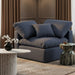Indulge - Linen Corner Chair - Stylish Home Furniture