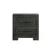 Allan - 2-Drawer Nightstand - Black - Stylish Home Furniture