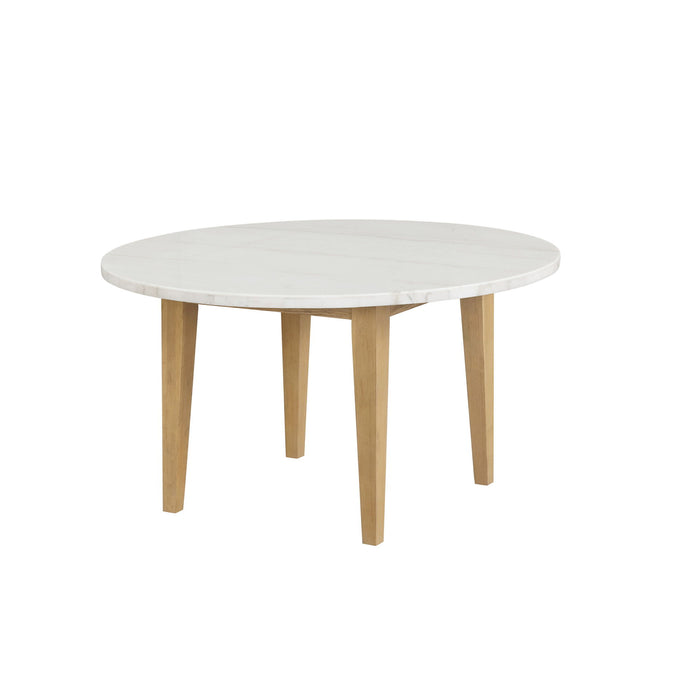 Essence - 54" Round Dining Table With Marble Top - Stylish Home Furniture