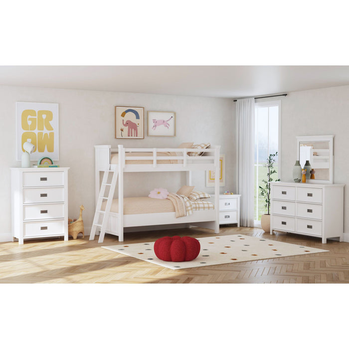 Hampton Kids - Bunk Bed With Ladder - Stylish Home Furniture