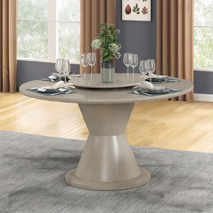Gwendolyn - Round Table Top And Base - Beige - Stylish Home Furniture