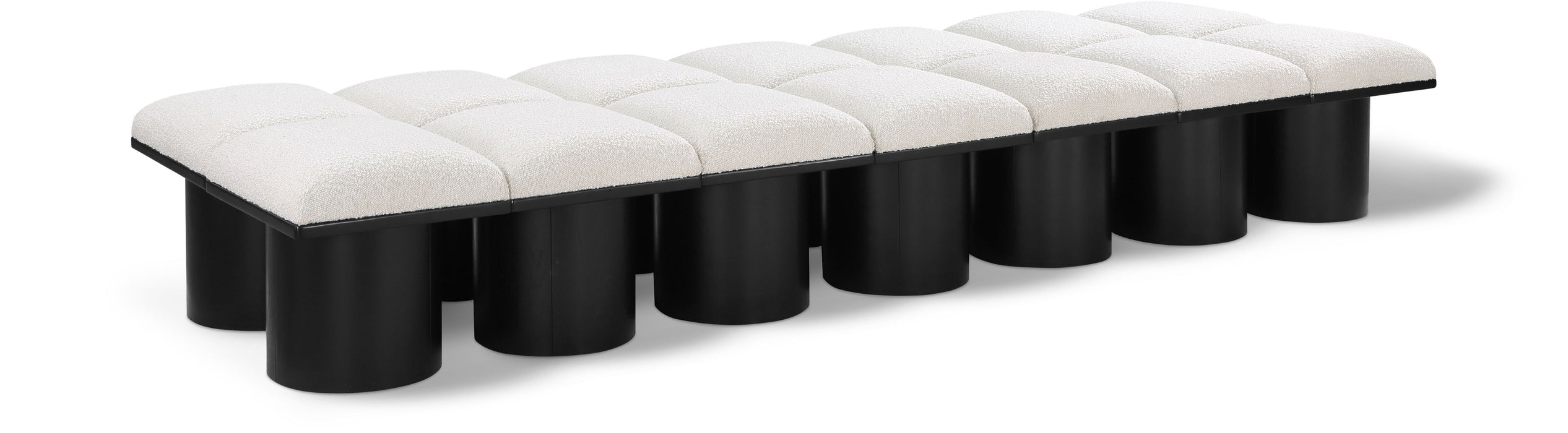 Pavilion - 14 Piece Modular Bench With Black Base
