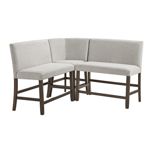 Seneca - Counter 3 Piece Corner Bench - Brown / Gray - Stylish Home Furniture