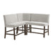 Seneca - Counter 3 Piece Corner Bench - Brown / Gray - Stylish Home Furniture