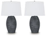 Caronick - Poly Table Lamp (Set of 2) - Antique Silver Finish - Stylish Home Furniture