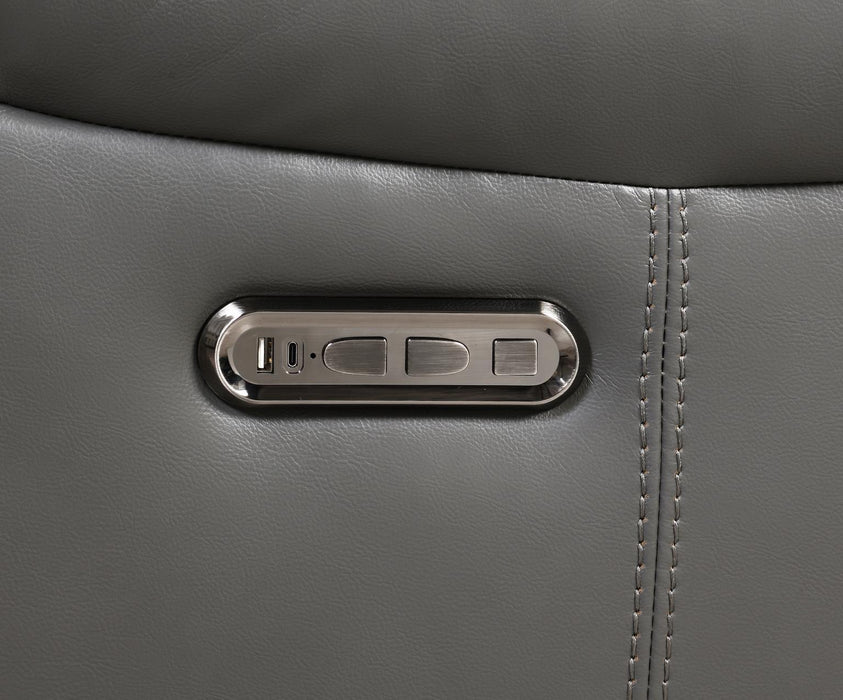 U101 - Power Reclining Sofa With LED Light - Gray