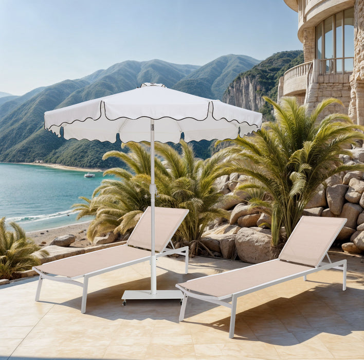 Amalfi - Patio Umbrella - White Pole - Stylish Home Furniture