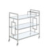 Ezra - Serving Bar Cart - Chrome - Stylish Home Furniture