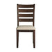 Jax - Ladder Back Side Chair (Set of 2) - Smokey Walnut - Stylish Home Furniture